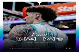 NBA赛事:魔术95-84逆转黄蜂,魔术队以12胜7负对战黄蜂。