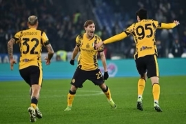 意甲联赛:国际米兰客场6-0大比分战胜拉齐奥,国际米兰展现超强大统治力。