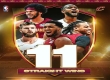NBA常规赛：骑士129-122战胜雷霆，骑士11连胜终结雷霆15连胜。