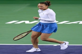 WTA1000印第安维尔斯战女单比赛，郑钦文2-1战胜孙璐璐，闯进16强。