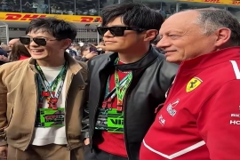 各明星相遇F1赛场，星光熠熠，趣事不断！