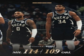 NBA赛事:雄鹿114-109险胜魔术队,成功晋级四强,字母哥表现出色。