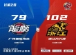 2024-2025CBA常规赛：广厦男篮以102-79战胜广州男篮。
