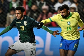 世预赛南美区爆大冷:玻利维亚高原擒巴西获附加赛资格,哥伦比亚6球狂胜锁定直通席。