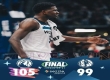 NBA赛事：森林狼险胜独行侠，105-99，欧文全场砍下39分4个篮板。