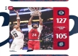 NBA常规赛：快船主场以127-105分大比分战胜开拓者，鮑威尔表现出色30+4+5.